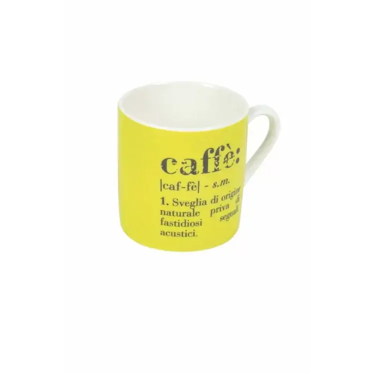 Villa D'Este - "Caffè Definition" Ceramic Espresso Cup Collection – 6 Assorted Colours - Image 4