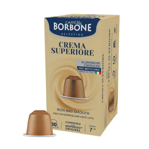 Caffè Borbone Nespresso - Crema Superiore Blend (30 Capsule Box)
